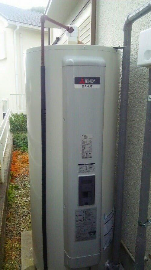 【SRG-375E】（三菱）電気温水器交換・取付け工事例 -ズオーデンキ-