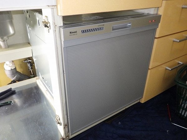 国内在庫】 クラシールリンナイ 食器洗い乾燥機 標準スライドオープンタイプ シルバー RSWA-C402C-SV 80-7730 約4人分  タワーウォッシャー Rinnai