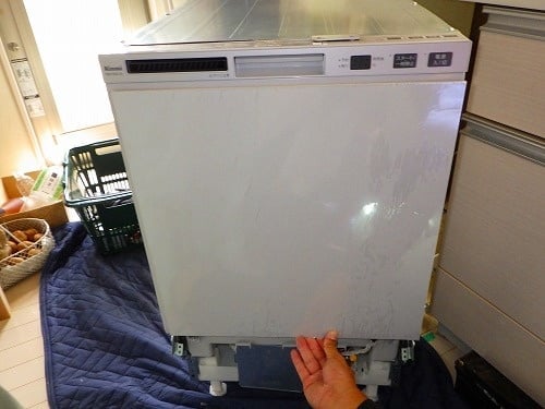 RSW-F402C-SV】（リンナイ）ビルトイン食洗機交換・取付け工事例 